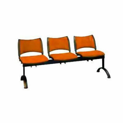 Lavice Smart, třímístná, oranžová