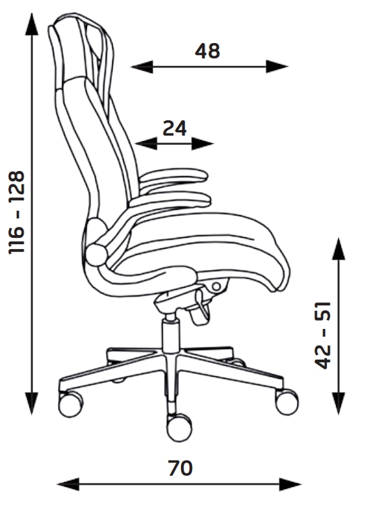 Kancelářské křeslo Dispos MIDI - 6