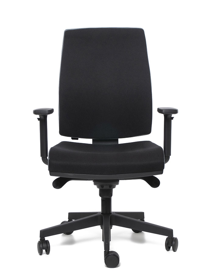 Kancelářské křeslo JOB bez podhlavníku černošedý - 4