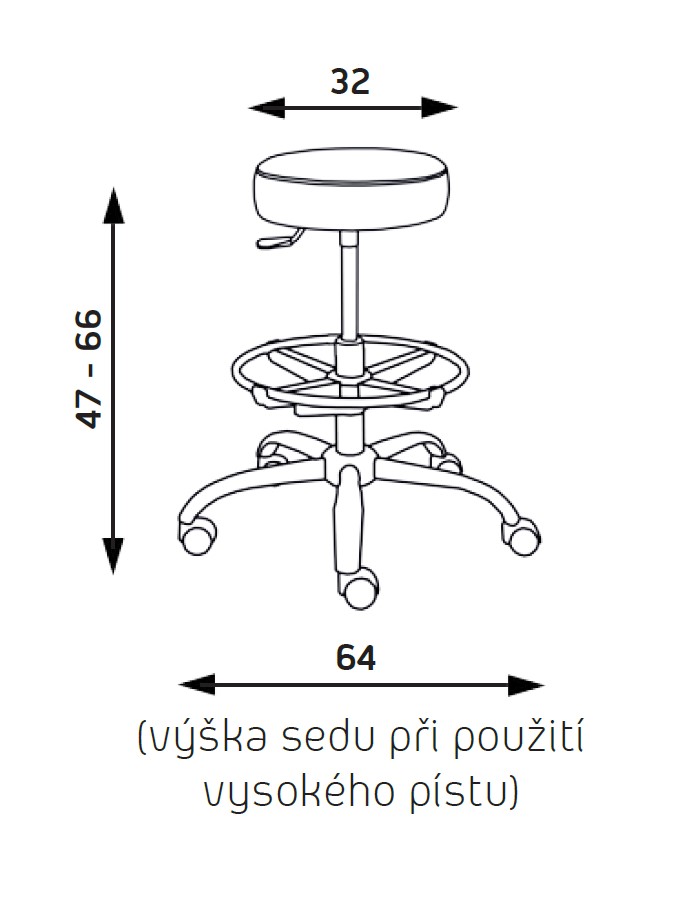 Pracovní židle Nora polyuretan - 2