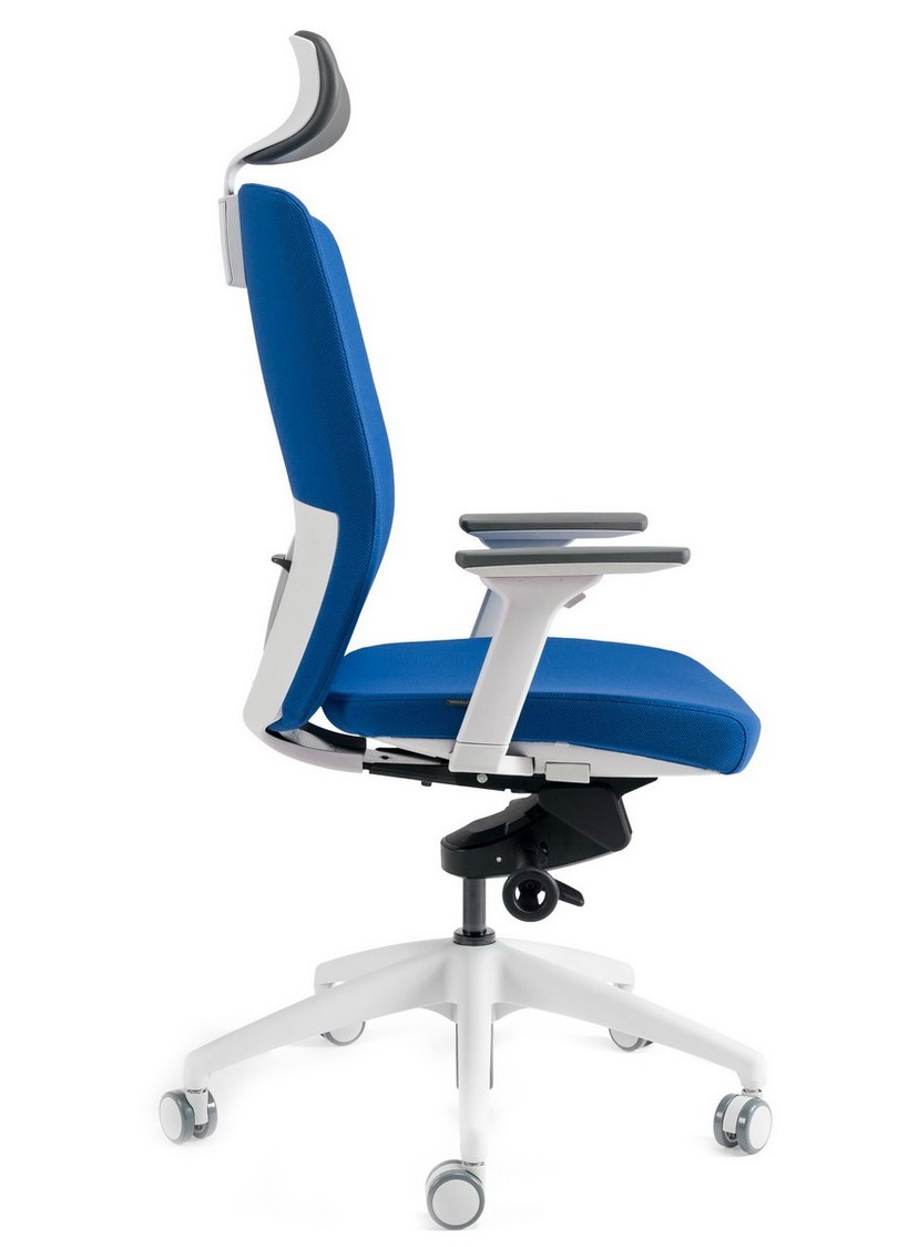 Kancelářské křeslo J2 SERIES bílý plast - 4
