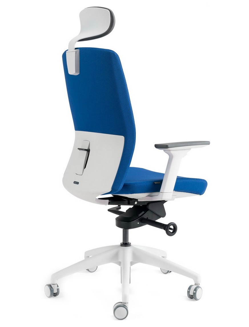 Kancelářské křeslo J2 SERIES bílý plast - 5