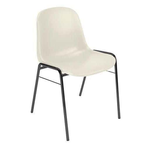 Plastová jídelní židle Manutan Expert Chaise, červená - 2