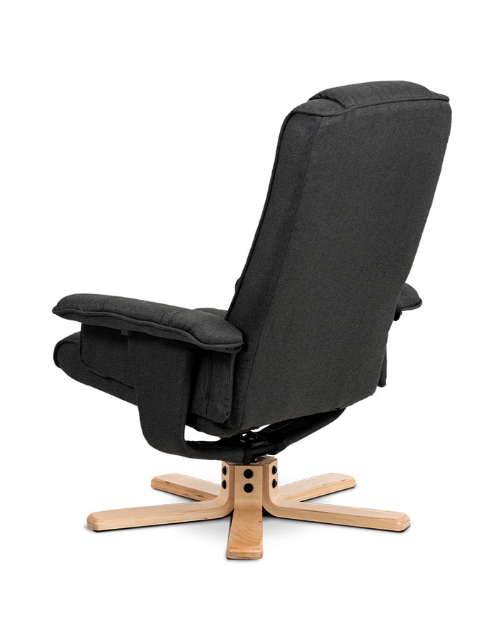Relaxační křeslo s taburetem TV-5010 tmavě šedé - 8