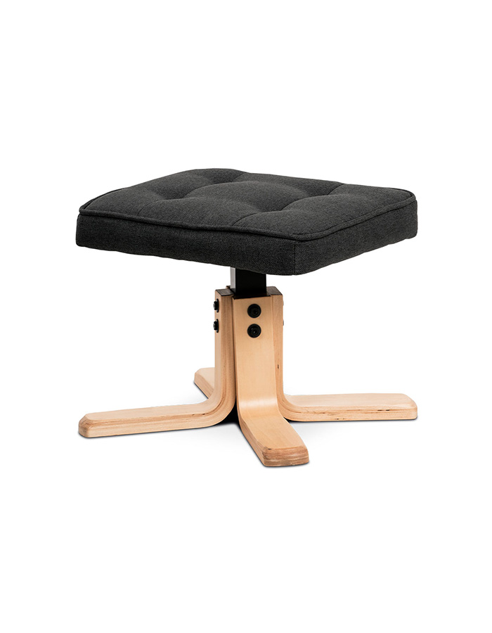 Relaxační křeslo s taburetem TV-5010 tmavě šedé - 3