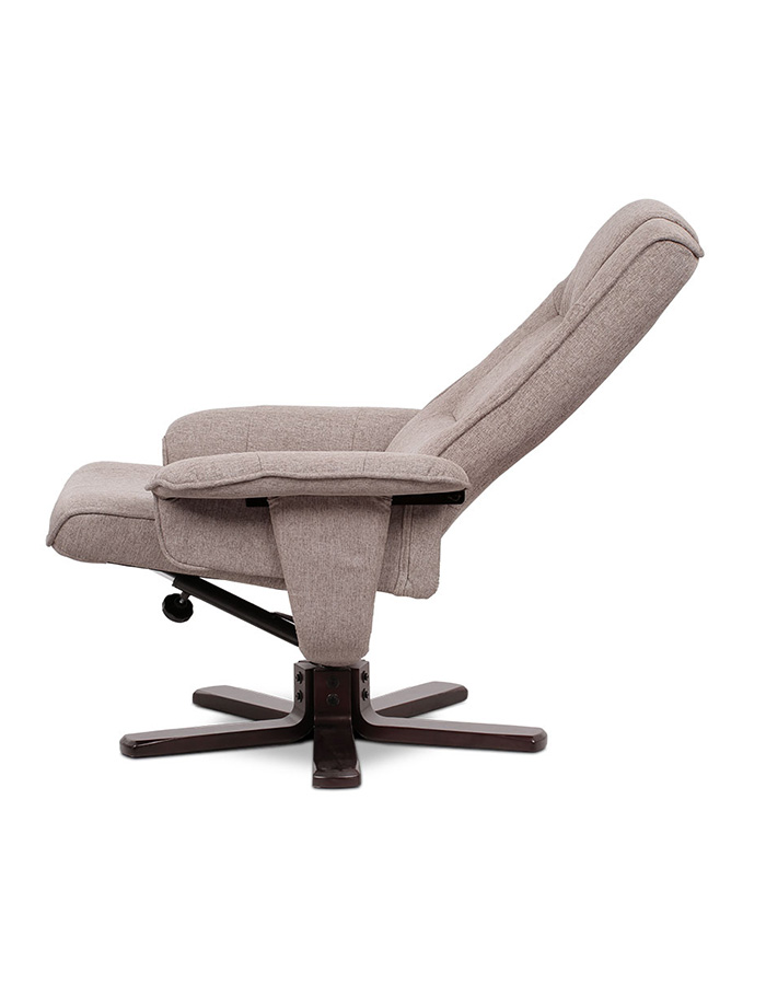 Relaxační křeslo s taburetem TV-5010 béžové - 1