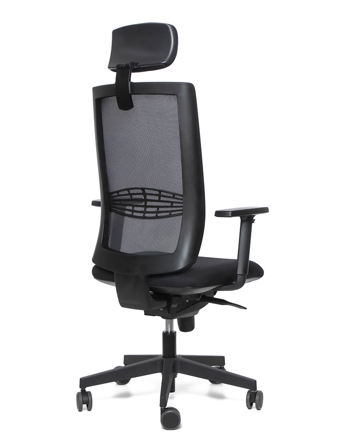 Kancelářské křeslo Kent síť 3D černý - 2